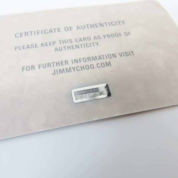 実際に弊社で買取させて頂いたJIMMY CHOO/ジミーチュウ CARNABY/カーナビー ラウンドジップ ウォレットの画像 8枚目