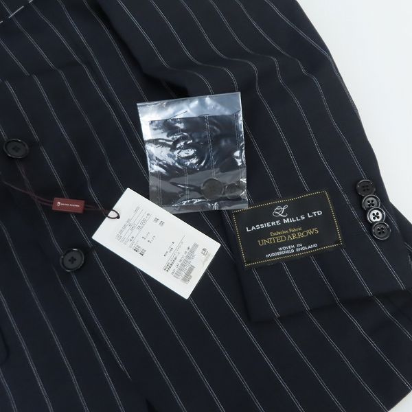 実際に弊社で買取させて頂いた【未使用】UNITED ARROWS/ユナイテッドアローズ ダブルストライプ 3B コンフォート スーツ セットアップ 1123-259-5240/42の画像 9枚目