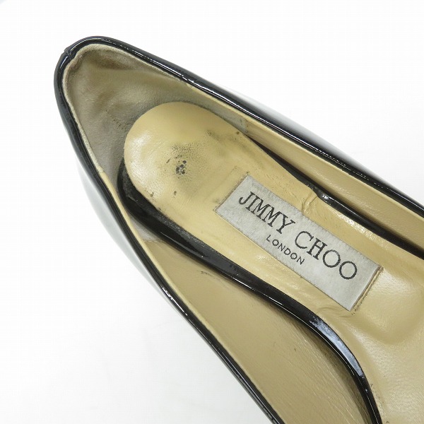 実際に弊社で買取させて頂いたJIMMY CHOO/ジミーチュウ DIANNE チャンキーヒール スクエアトゥ パンプス/36.5の画像 4枚目