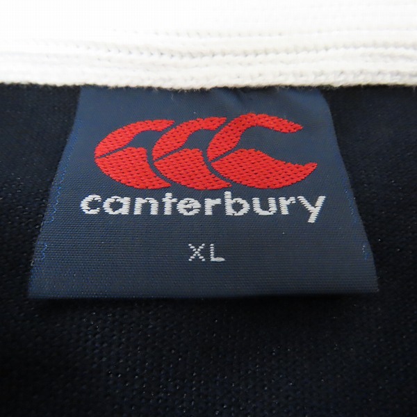 実際に弊社で買取させて頂いた【未使用】CANTERBURY OF NEWZEALAND/カンタベリー オブ ニュージーランド  ポロシャツ ロゴ刺繍 ネイビーＲＡ32095/XLの画像 2枚目