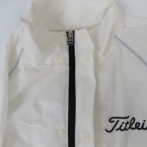 実際に弊社で買取させて頂いたTitleist/タイトリスト レインウエア セットアップ ホワイト×ブラック TSMR1592 /Mの画像 6枚目