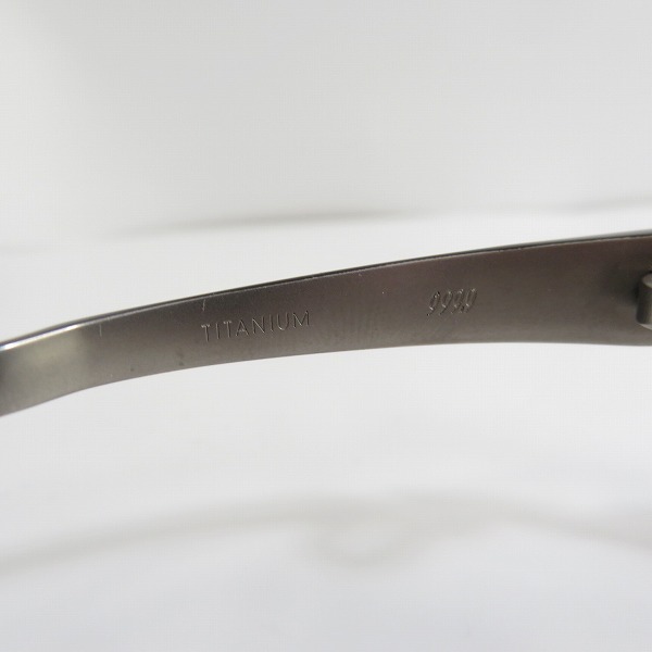 実際に弊社で買取させて頂いた999.9/フォーナインズ 度入り メタルフレーム  メガネフレーム/アイウェア S-592Tの画像 4枚目