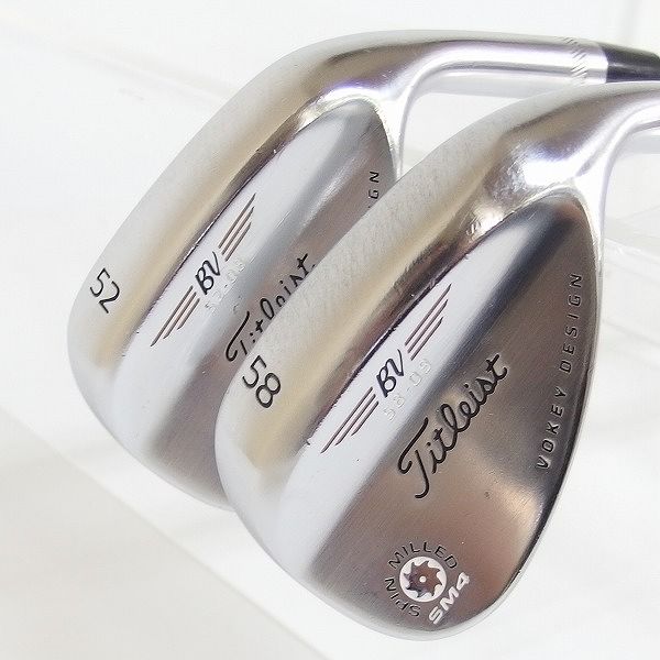 実際に弊社で買取させて頂いたTitleist/タイトリスト BV/ボーケイデザイン SM4 ウェッジ 52/08,58/09 2本セットDynamic Gold FLEX：S200