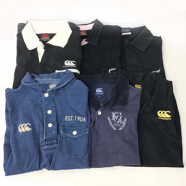 実際に弊社で買取させて頂いた【おまとめ品】CANTERBURY OF NEWZEALAND/カンタベリー 半袖 ラガーシャツ/ポロシャツ