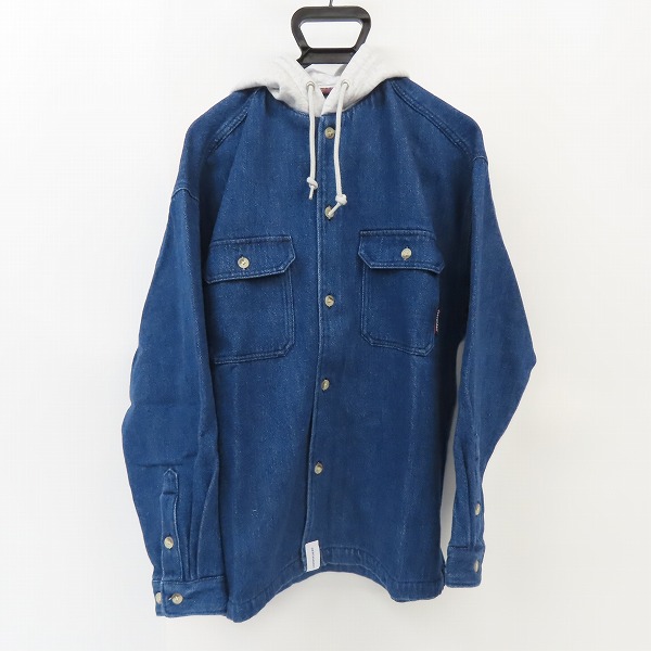 実際に弊社で買取させて頂いたDESCENDANT/ディセンダント 20SS SPICOLI HOODED LS SHIRT フード デニムシャツ 201WVDS-SHM01 /2