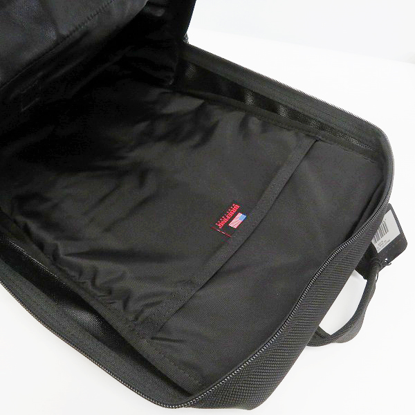 実際に弊社で買取させて頂いた【未使用】BRIEFING/ブリーフィング SQ PACK SL/スクウェアバックパック/リュックサック 黒 BRA221P01の画像 3枚目