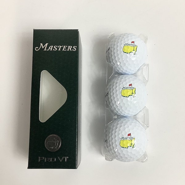 実際に弊社で買取させて頂いた(1)【未使用/オウンネーム】Titleist/タイトリスト MASTERS PRO V1 ゴルフボール 1ダースの画像 1枚目
