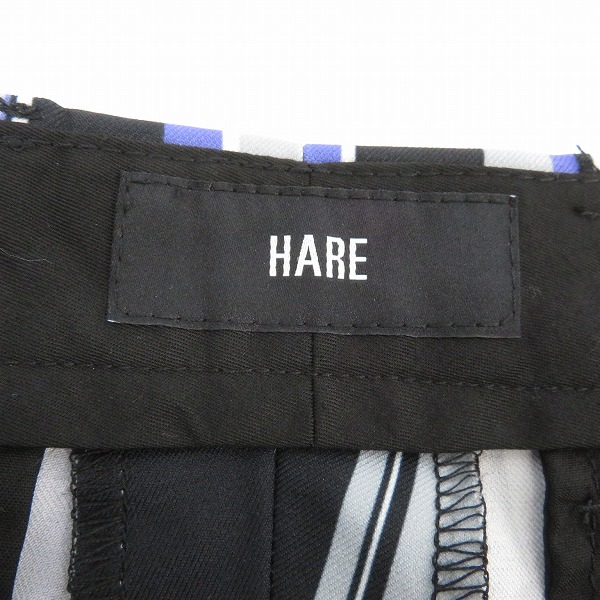実際に弊社で買取させて頂いたHARE/ハレ サスツキランダムストライプパンツ HA010241TR/Fの画像 3枚目