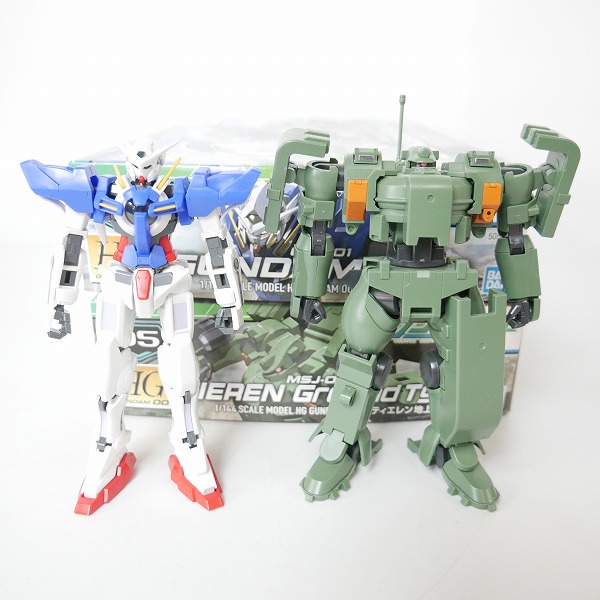 実際に弊社で買取させて頂いた【組済】バンダイ HG 1/144 ガンダムエクシア/ティエレン陸上型 2点セット/ガンプラ/00