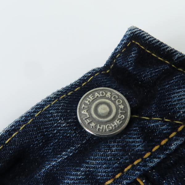実際に弊社で買取させて頂いたTHE FLAT HEAD/フラットヘッド デニムパンツ F350/32の画像 4枚目