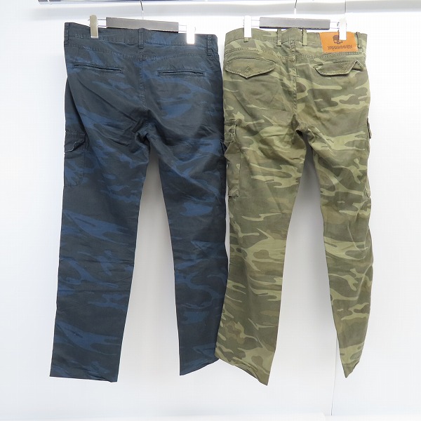 実際に弊社で買取させて頂いたHYDROGEN/ハイドロゲン カモフラ/迷彩柄 カーゴパンツ 2点セットの画像 1枚目