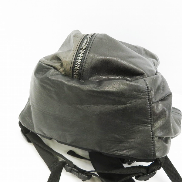 実際に弊社で買取させて頂いたISAMU KATAYAMA BACKLASH/バックラッシュ ANONYMOUS別注 カーフレザー リュック/バックパック A238-08の画像 2枚目