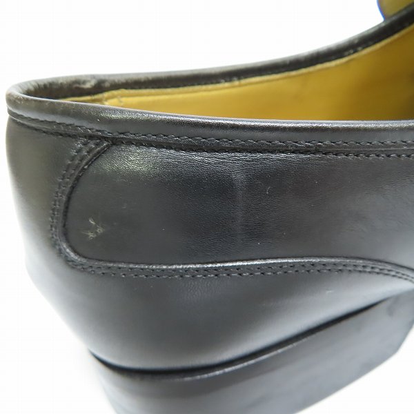 実際に弊社で買取させて頂いたMAGNANNI/マグナーニ レザー スリッポン シューズ ブラック 9525/40の画像 7枚目