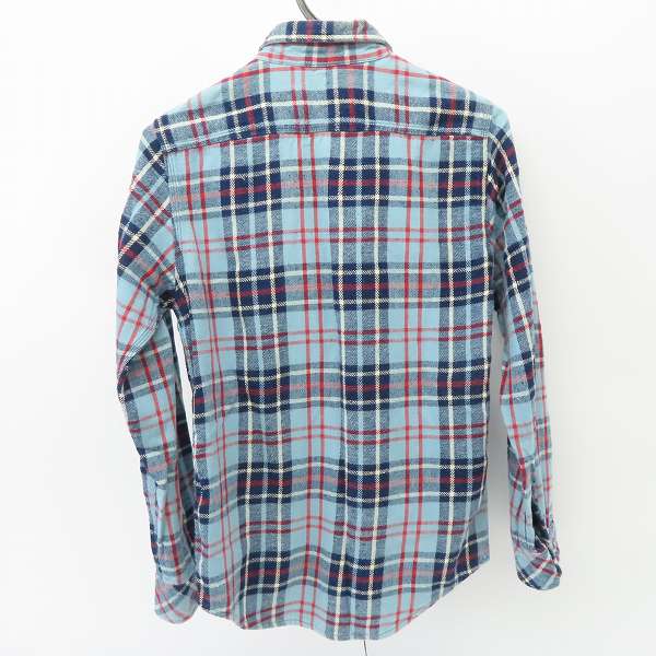 実際に弊社で買取させて頂いたBLUE BLUE/ブルーブルー INDIGO DYE チェック ネルシャツ /1の画像 1枚目