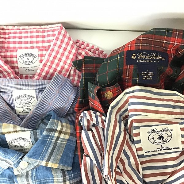実際に弊社で買取させて頂いた【おまとめ品】BROOKS BROTHERS/ブルックスブラザーズ ストライプ柄 等 シャツの画像 1枚目