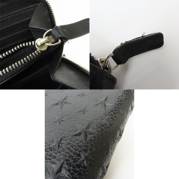 実際に弊社で買取させて頂いたJIMMY CHOO/ジミーチュウ CARNABY/カーナビー ラウンドジップ ウォレットの画像 6枚目