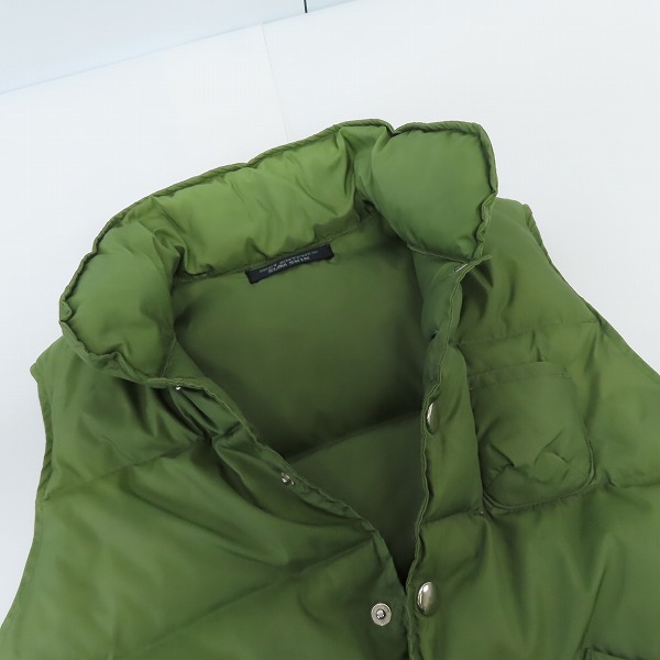 実際に弊社で買取させて頂いたDIET BUTCHER SLIM SKIN/ダイエットブッチャースリムスキン ダウンベスト カーキの画像 4枚目