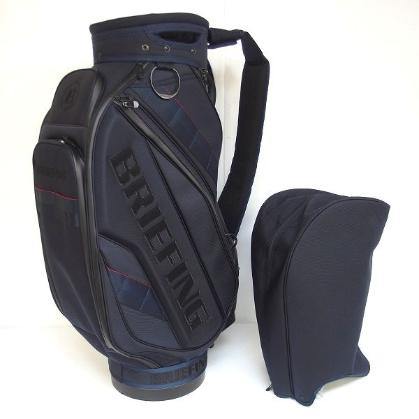 実際に弊社で買取させて頂いたBRIEFING/ブリーフィング CR-3 #02 BRG203D09 9.5型 5分割キャディバッグ 47インチ対応 DEEP SEA/ディープーシー の画像 1枚目