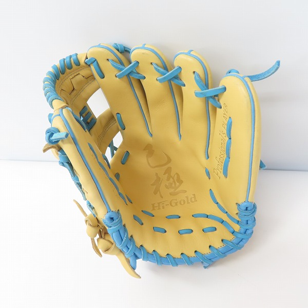 実際に弊社で買取させて頂いたHI-GOLD/ハイゴールド 己極シリーズ 軟式 内野手用 グローブ OKG-8816SPの画像 2枚目