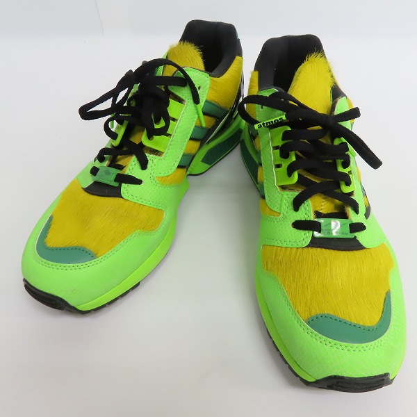 実際に弊社で買取させて頂いたatmos×adidas/アトモス×アディダス ZX 8000 “G-SNK 3” ハラコ切替 ローカット スニーカー FX8593/27.5