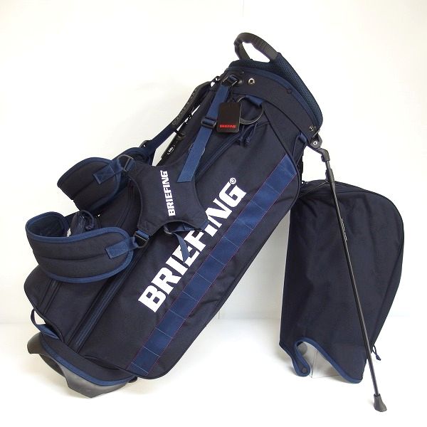 実際に弊社で買取させて頂いたBRIEFING/ブリーフィング CR-4 #02 BRG203D21 9.5型5分割スタンド式キャディバッグ 47インチ対応 NAVY/ネイビー