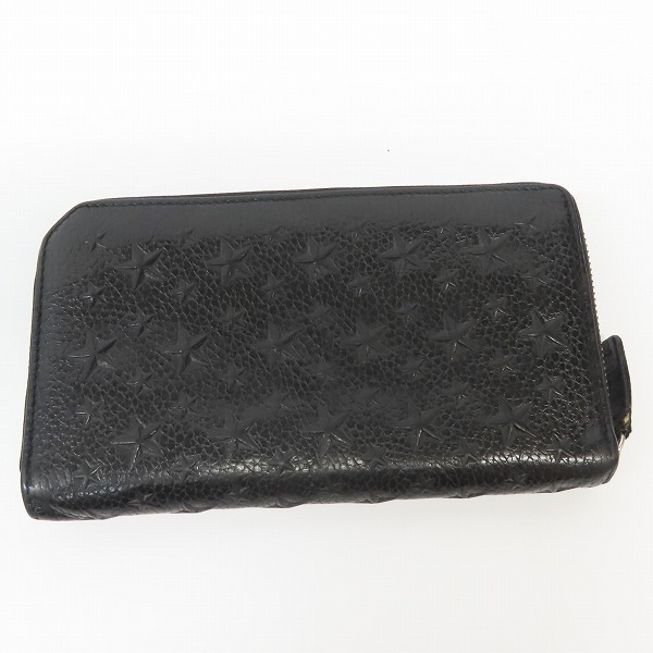 実際に弊社で買取させて頂いたJIMMY CHOO/ジミーチュウ CARNABY/カーナビー ラウンドジップ ウォレットの画像 1枚目