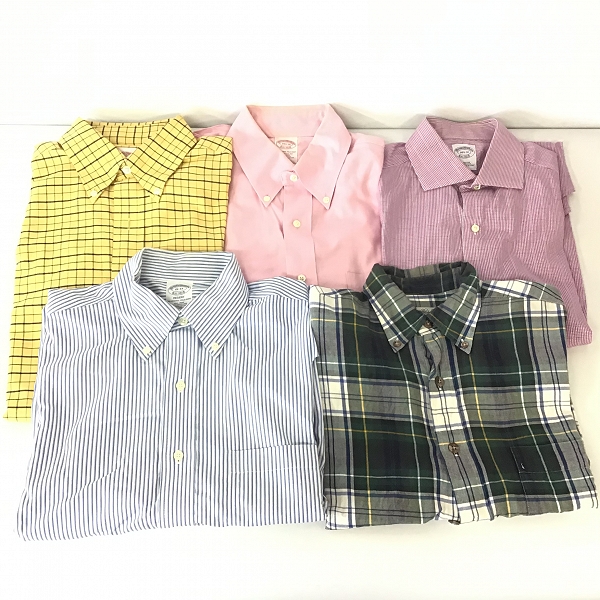 実際に弊社で買取させて頂いた【おまとめ品】BROOKS BROTHERS/ブルックスブラザーズ 無地/チェック柄 等 シャツ