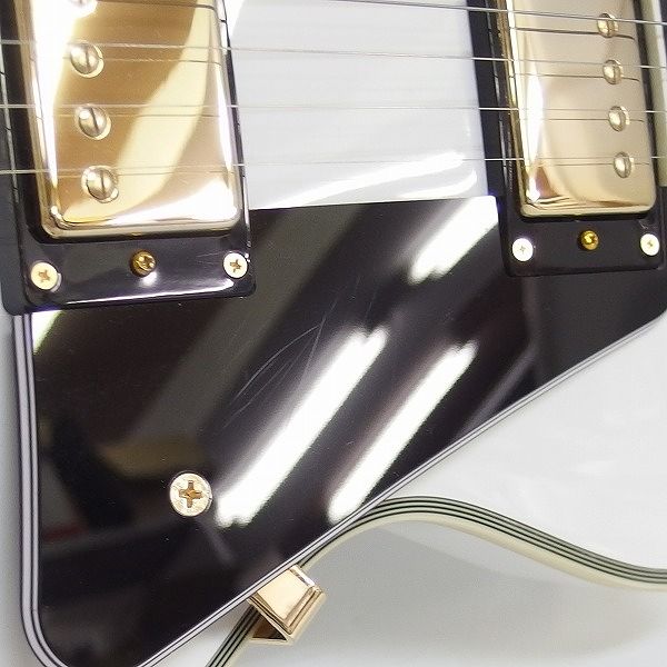 実際に弊社で買取させて頂いた★【美品】Epiphone/エピフォン Les Paul Custom Alpine White/レスポールカスタム エレキギター ソフトケース付の画像 4枚目