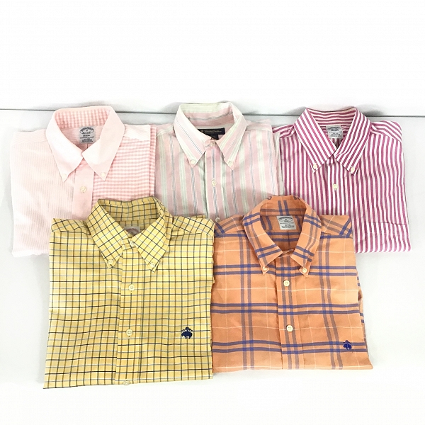 実際に弊社で買取させて頂いた【おまとめ品】BROOKS BROTHERS/ブルックスブラザーズ ストライプ/ギンガムチェック柄 等 シャツ