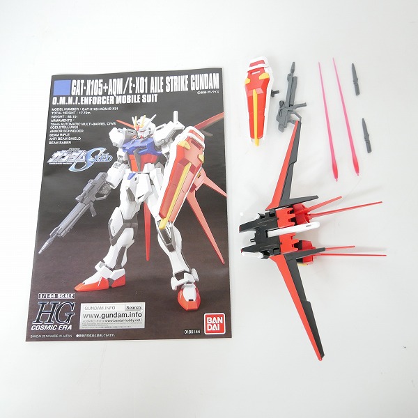 実際に弊社で買取させて頂いた【組済】バンダイ HG 1/144 エールストライクガンダム/ザクウォーリア 2点セット/ガンプラ/SEEDの画像 2枚目