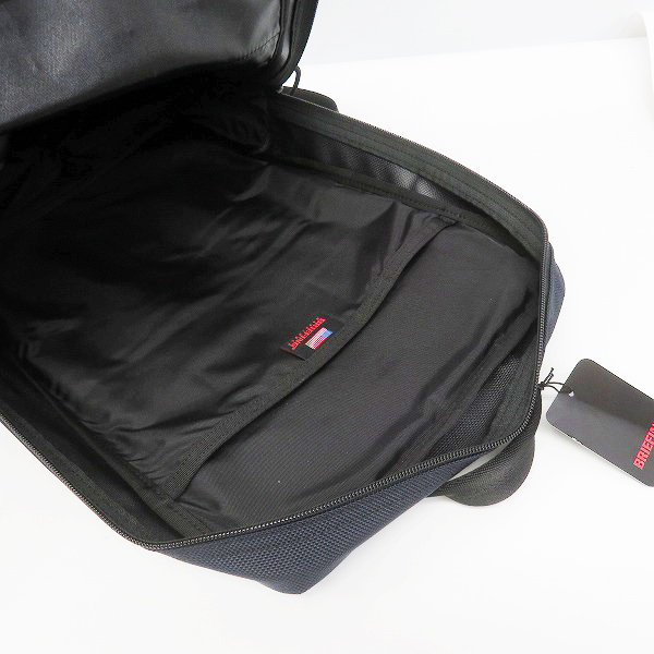 実際に弊社で買取させて頂いた【未使用】BRIEFING/ブリーフィング SQ PACK SL/スクウェアバックパック/リュックサック ネイビー BRA221P01の画像 3枚目
