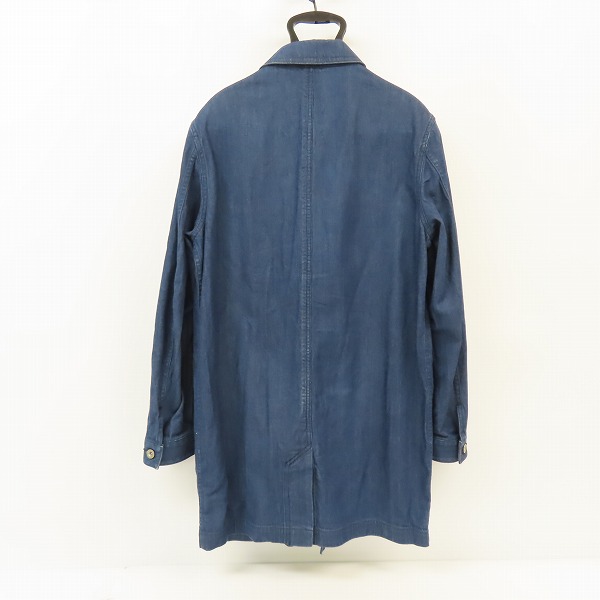 実際に弊社で買取させて頂いたPaul Smith/ポールスミス RED EAR/レッドイヤー 16AW INDIGO DENIM BALCOLLAR COAT/Mの画像 1枚目