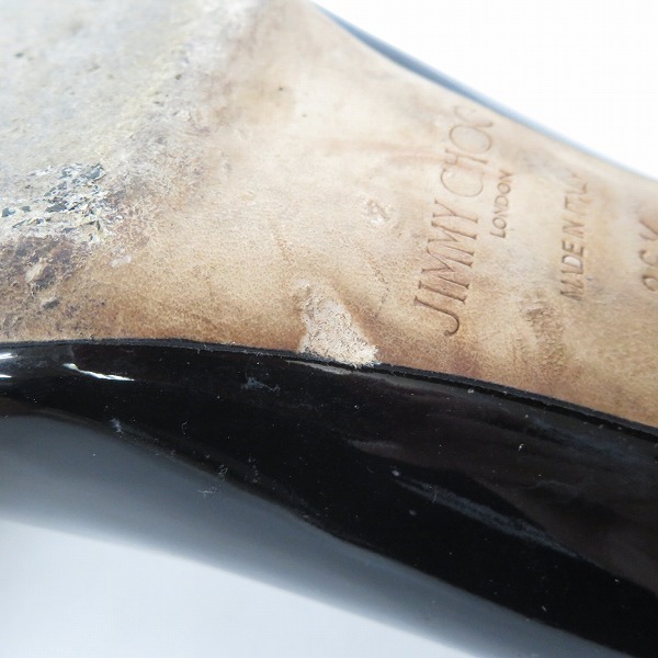 実際に弊社で買取させて頂いたJIMMY CHOO/ジミーチュウ DIANNE チャンキーヒール スクエアトゥ パンプス/36.5の画像 9枚目