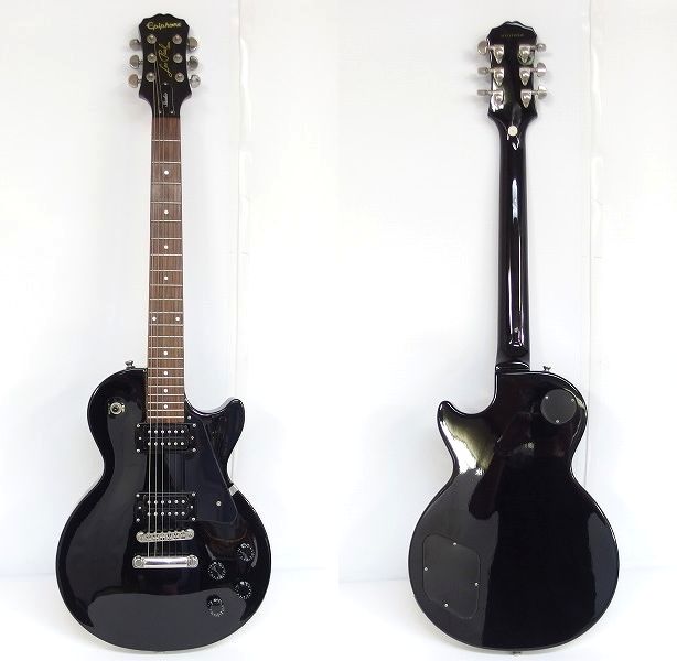 実際に弊社で買取させて頂いた★Epiphone/エピフォン Les Paul Studio Ebony/レスポール スタジオ エレキギター ソフトケース付 の画像 1枚目