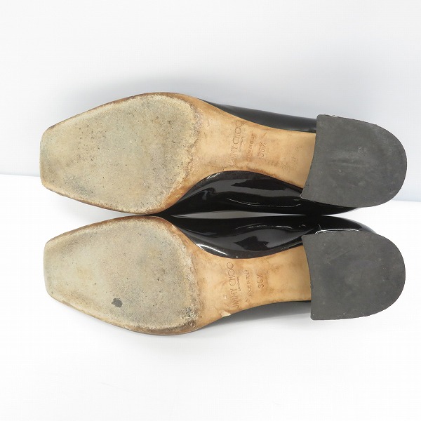 実際に弊社で買取させて頂いたJIMMY CHOO/ジミーチュウ DIANNE チャンキーヒール スクエアトゥ パンプス/36.5の画像 2枚目