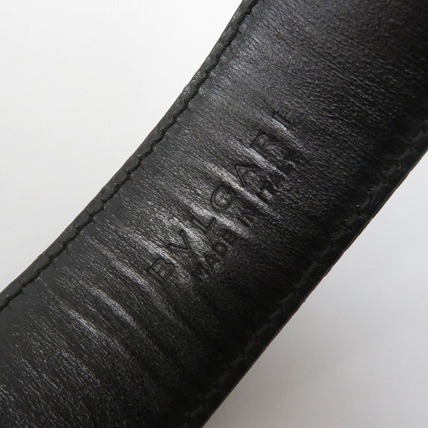 実際に弊社で買取させて頂いたBVLGARI/ブルガリ ロゴバックル レザー ベルトの画像 5枚目