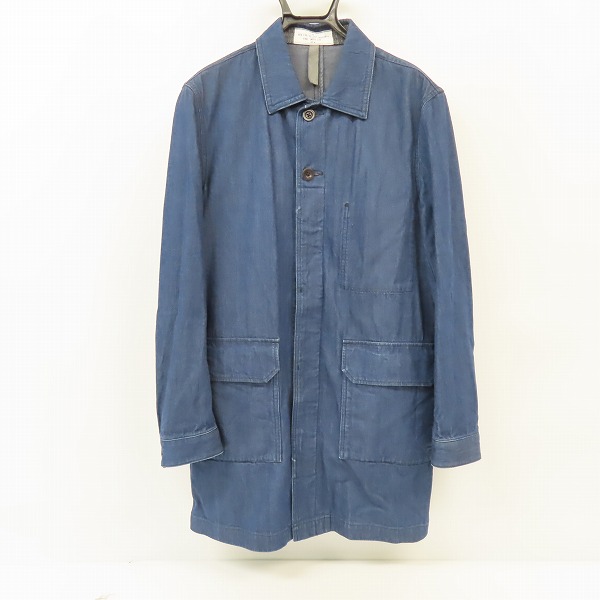 実際に弊社で買取させて頂いたPaul Smith/ポールスミス RED EAR/レッドイヤー 16AW INDIGO DENIM BALCOLLAR COAT/M
