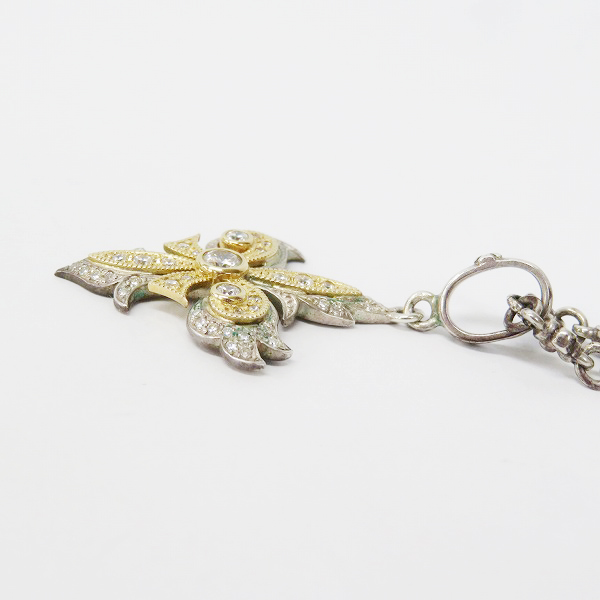 実際に弊社で買取させて頂いた【ギャラ付】ローリーロドキン NATIVE FLEUR DE LIS SILVER and GOLD PENDANT/ZILCONIA ネックレス 01PNAT1-786 K18の画像 3枚目
