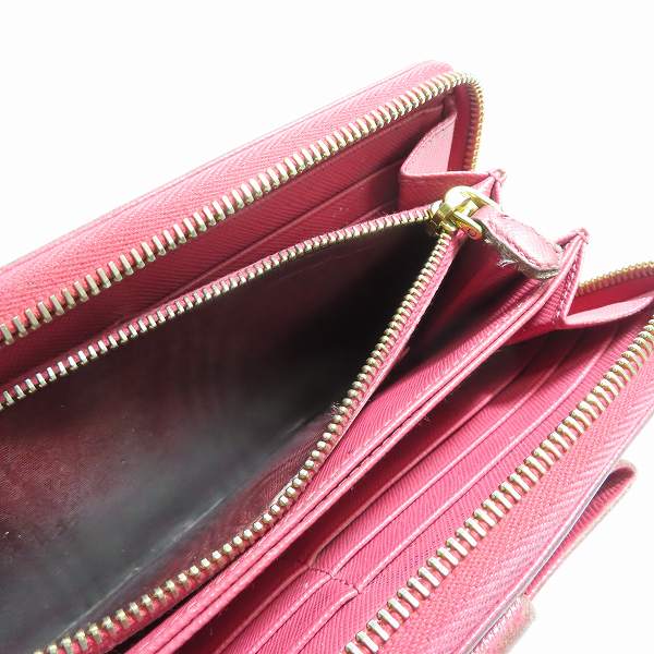 実際に弊社で買取させて頂いたPRADA/プラダ ラウンドジップ 長財布/ロングウォレットの画像 5枚目