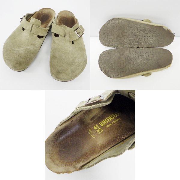実際に弊社で買取させて頂いたBIRKENSTOCK/ビルケンシュトック BOSTON/ボストン スエード サボサンダル/26.5/2点セットの画像 1枚目