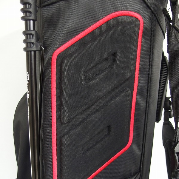 実際に弊社で買取させて頂いたTitleist/タイトリスト Players 4/プレイヤーズ4 TB21SX4 BKRD スタンドキャディバッグ ブラックｘレッドの画像 6枚目
