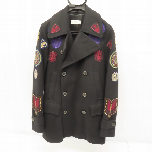 実際に弊社で買取させて頂いたDRIES VAN NOTEN/ドリスヴァンノッテン ダブルボタン ワッペンデザイン コート 73-09-64-09018/44の画像 1枚目