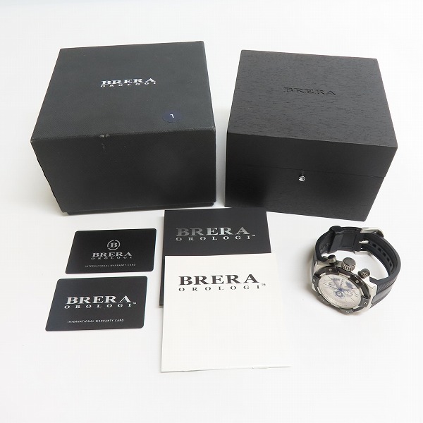 実際に弊社で買取させて頂いたBRERA OROLOGI/ブレラ・オロロジ スーパースポルティーボ クロノグラフ 腕時計 BRSSC49の画像 8枚目