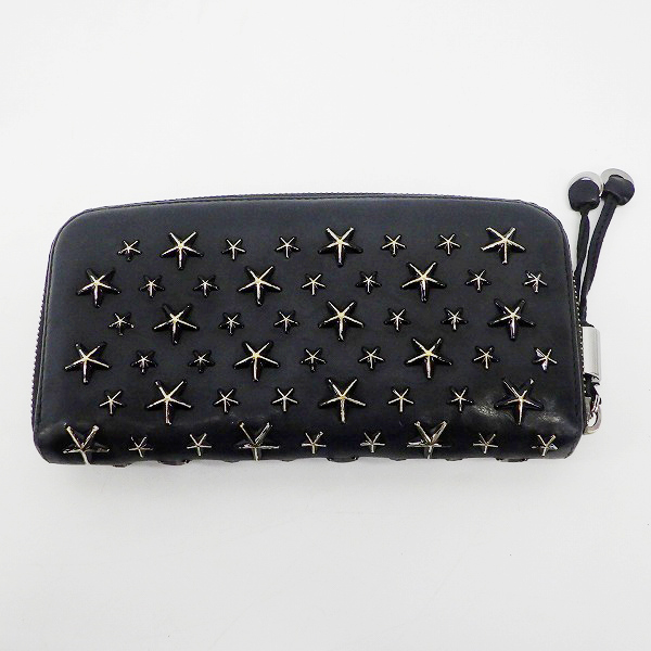 実際に弊社で買取させて頂いたJIMMY CHOO/ジミーチュウ ラウンドファスナー 長財布/ウォレットの画像 1枚目