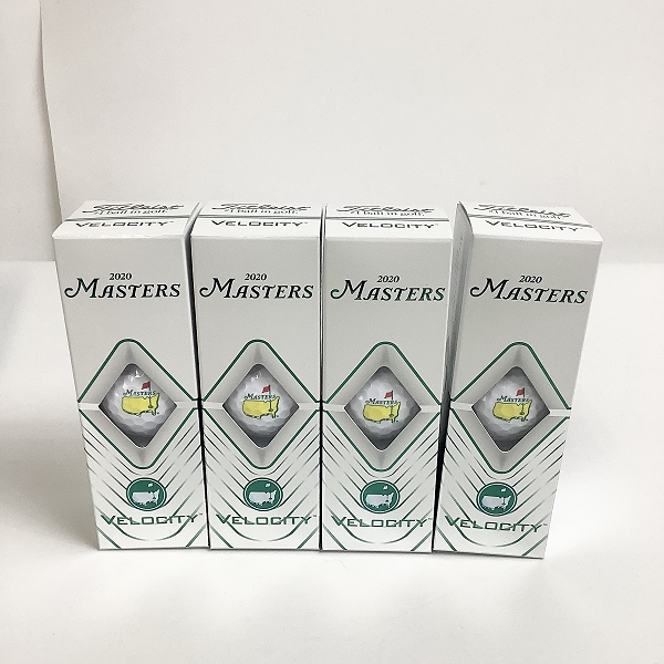 実際に弊社で買取させて頂いた【未使用/オウンネーム】Titleist/タイトリスト 2020 MASTERS VELOCITY ゴルフボール 1ダース