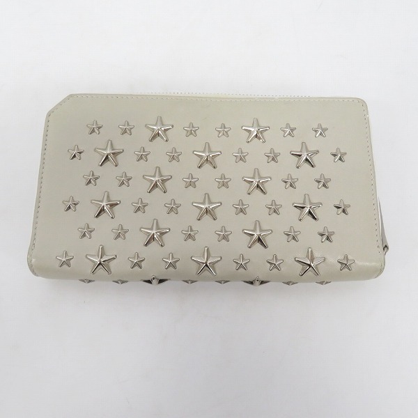 実際に弊社で買取させて頂いたJIMMY CHOO/ジミーチュウ ラウンドファスナー 長財布/ウォレットの画像 1枚目