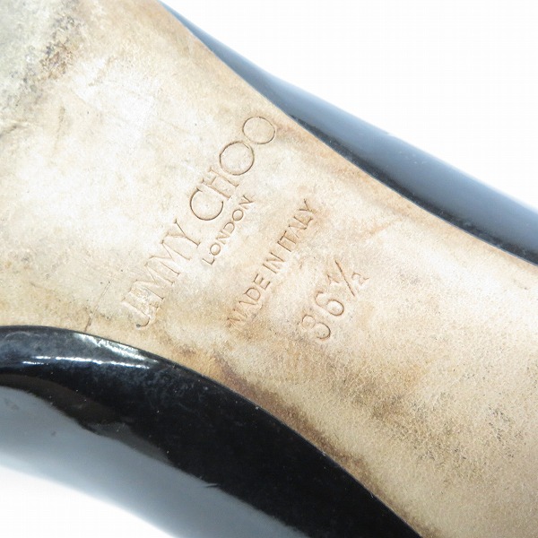 実際に弊社で買取させて頂いたJIMMY CHOO/ジミーチュウ DIANNE チャンキーヒール スクエアトゥ パンプス/36.5の画像 5枚目