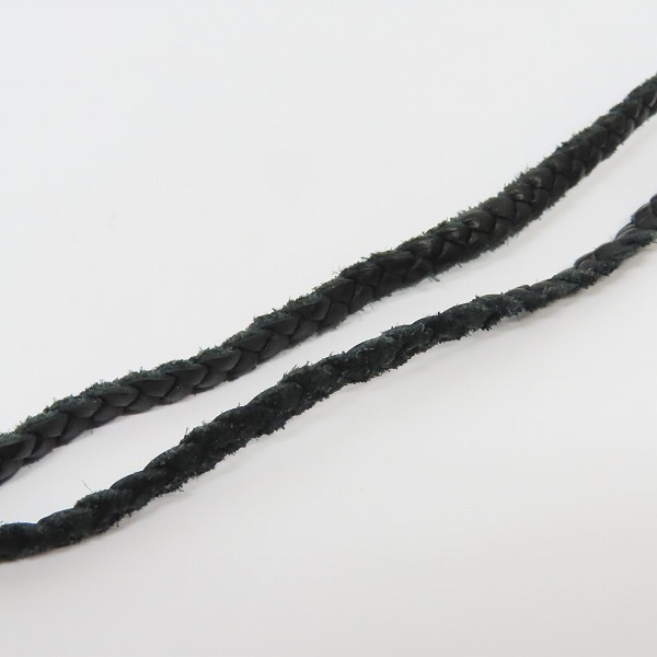 CHROME HEARTS/クロムハーツ スモールCHクロスペンダントwレザー