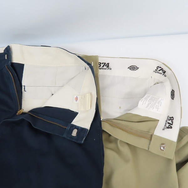 実際に弊社で買取させて頂いたDickies/ディッキーズ パンツ ネイビー/カーキ系 2点セット の画像 3枚目