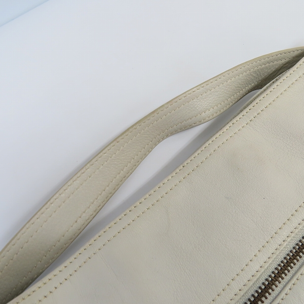 実際に弊社で買取させて頂いたMARC BY MARC JACOBS/マークバイマークジェイコブス レザーハンドバッグ ホワイトの画像 7枚目